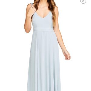 Show My Your Mimi Jen Maxi Dress in Steel Blue